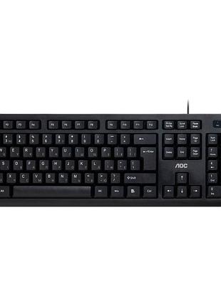 Клавиатура aoc kb100b usb ua black (kb100b/97)