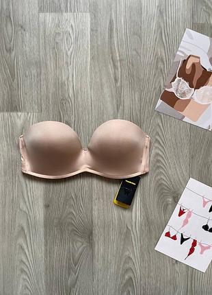 Нюдовий бюстгальтер балконет  від wonderbra розмір 75а бюстгалтер
