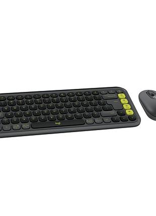 Комплект logitech pop icon combo bluetooth ua graphite (920-013156)