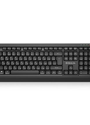 Клавиатура real-el rk-760w wireless black (el123100058)