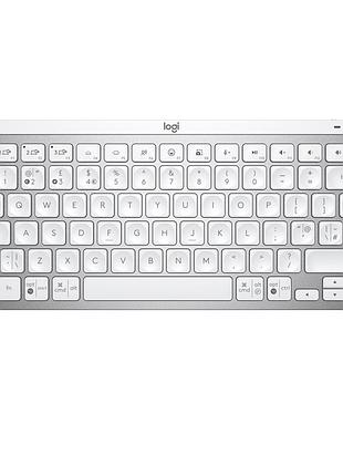 Клавіатура logitech mx keys mini wireless illuminated ua pale grey (920-010499)