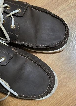 Кожаные мокасины/топсадеры 4