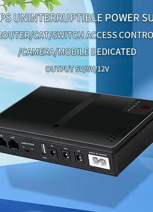 Мини-ибп dc1018p для маршрутизатора, резервный литий-ионный аккумулятор 10400 мач, источник бесперебойного