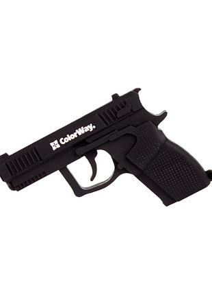Usb флэш накопитель colorway pistol 64 gb 3.0 black (cw-usbpl64)