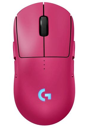 Мишка logitech g pro 2 lightspeed wireless magenta (910-007309)