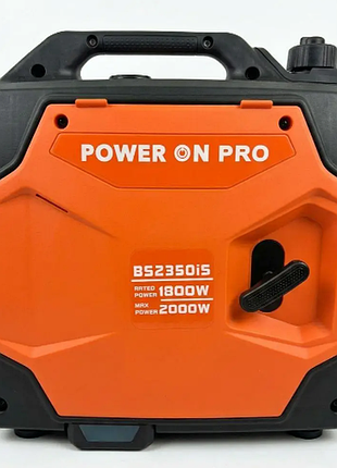 Инверторный бензиновый генератор 2.0 квт power on pro model bs2350 is (в кожухе)