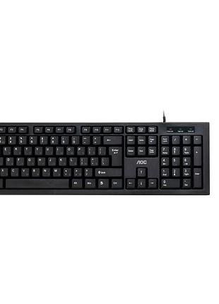 Комплект aoc km160b usb ua black (km160b/97)