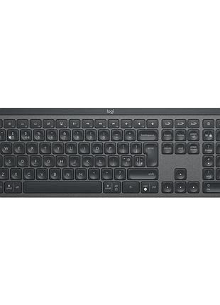 Клавіатура logitech mx keys advanced for business wireless illuminated ua graphite (920-010251)