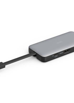 Порт-реппликатор digitus usb-c > hdmi/2xusb-a/usb-c/sd/microsd/rj54 (da-70914)