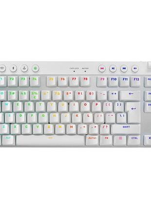 Клавіатура logitech g pro x tkl lightspeed tactile usb ua white (920-012148)