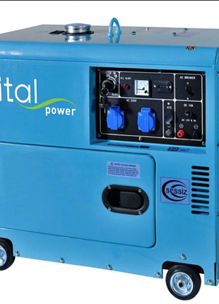 Дизельный генератор vital power vp7500m в шумозащитном корпусе