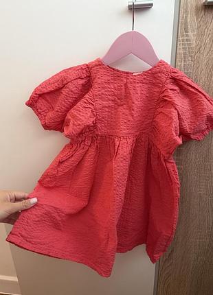 Сукня для дівчинки h&m коралова 92 розмір
