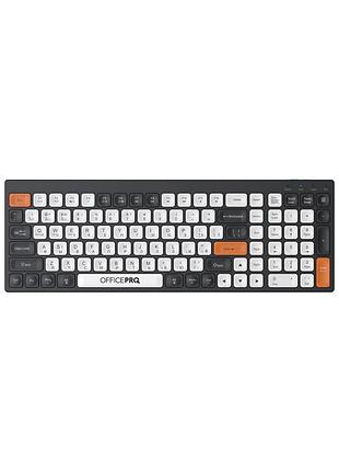 Клавиатура officepro sk985bo bluetooth/wireless ua black/white (sk985bo)