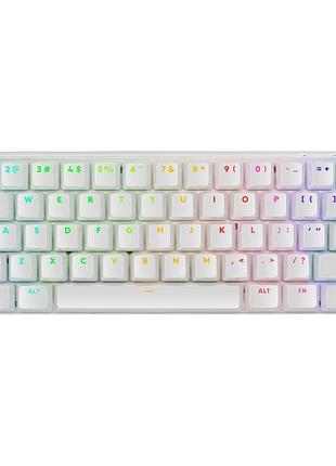 Клавіатура logitech g pro x 60 lightspeed gx tactile wireless/bluetooth ua white (920-011930)