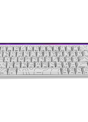 Клавиатура ajazz nk68 red switch usb ua white (nk68-r-s-w)