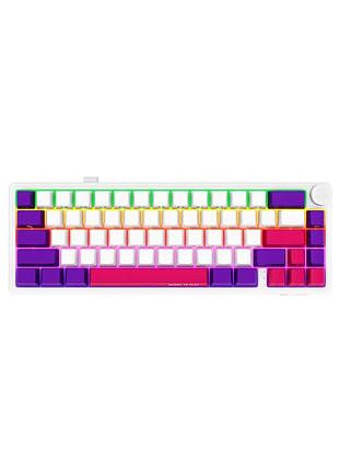 Клавиатура lorgar kbp70mw pro rgb wireless/bluetooth/usb ua white (lrg-kbp70mw-wh-us)