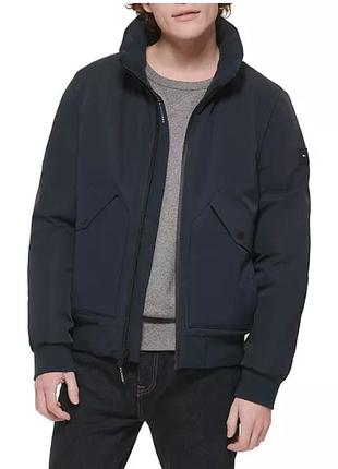 Тепла чоловіча парка куртка бомбер tommy hilfiger flex performance zip-front bomber jacket
