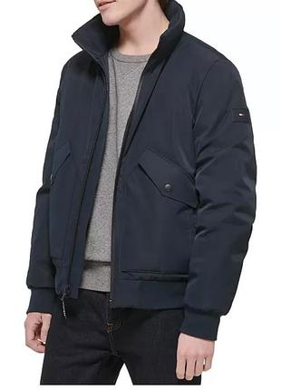 Тепла чоловіча парка куртка бомбер tommy hilfiger flex performance zip-front bomber jacket 3