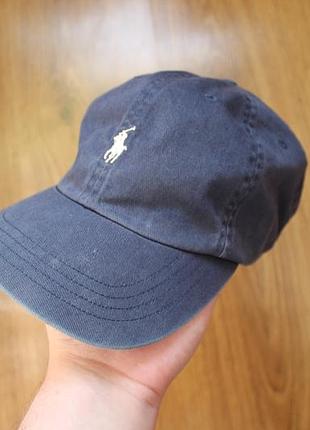 Винтажная кепка унисекс бейсболка хлопок polo ralph lauren (vintage/leather strap)