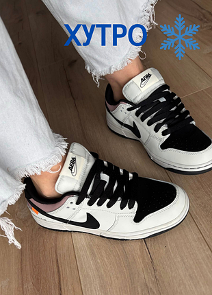 ❄️ зимние кроссовки nike dunk low jdm drift мех