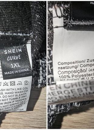 Двубортный жакет в клетку shein 7