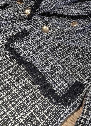 Двубортный жакет в клетку shein 5