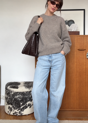 Шерстяной свитер uniqlo premium lambswool (100% шерсть)