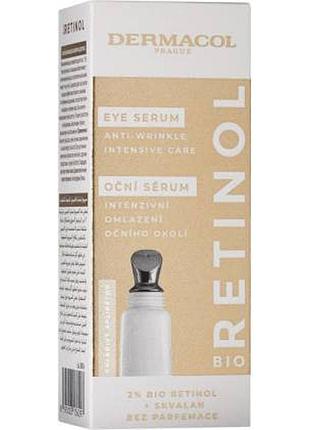 Интенсивная сыворотка для кожи вокруг глаз против морщин dermacol bio retinol anti-wrinkle intensive eye serum