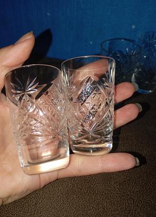 Продам хрустальные рюмки лотом 3