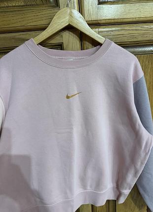 Кофта жіноча nike рожева з довгим рукавом