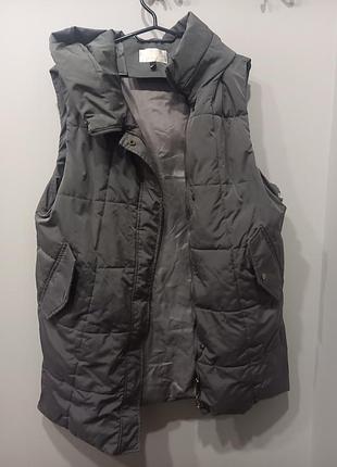 Жилетка жіноча сіра осінь зима розмір l-xl