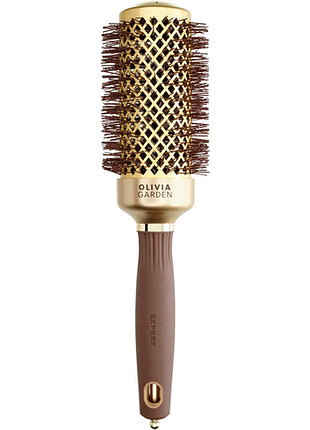 Брашенг термо expert blowout shine wavy bristles gold&brown olivia garden 45мм