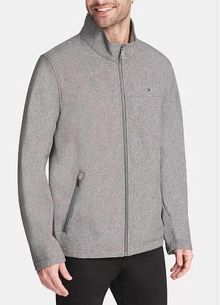 Водовідштовхувальна куртка tommy hilfiger men’s soft-shell classic zip-front jacket