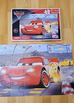 Картонные пазлы trefl maxi тачки молния маккуин cars disney
