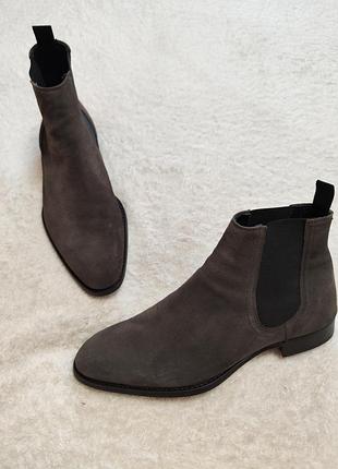 Черевики челсі замшеві zara 41р 26.5см