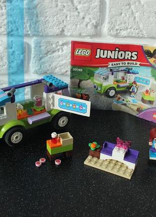 Лего lego juniors 10749 «mias bio-foodtruck» (ринок органічних продуктів).