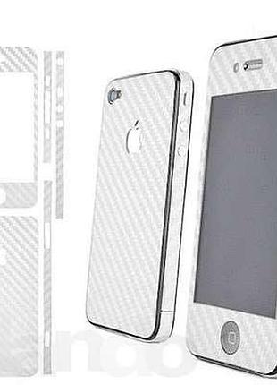 Плівка скін карбон carbon на iphone 4/4s