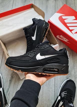 Мужские кроссовки nike air max 90 black/white gum