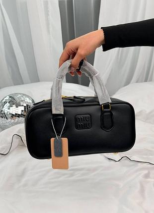Жіноча сумка преміум arcadie black leather bag