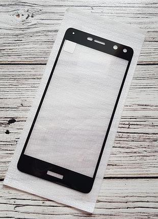 Защитное стекло full screen для huawei y5 2017 черное