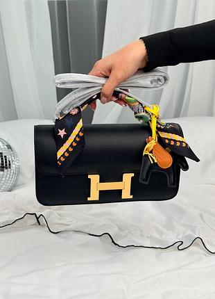 Жіноча сумка преміум constance 26 bag in black with gold