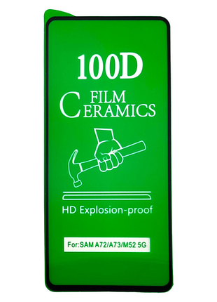 Гибкое защитное стекло ceramics film для tecno pop 9 4g противоударное керамическое black