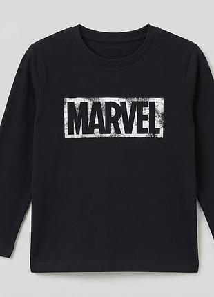 Дитяча чорна піжамна кофта marvel (primark) для хлопчиків 7-8 років (128 см)