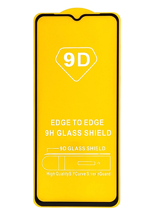 Захисне скло 9d для motorola e7 power/e7i power full glue повний клей black