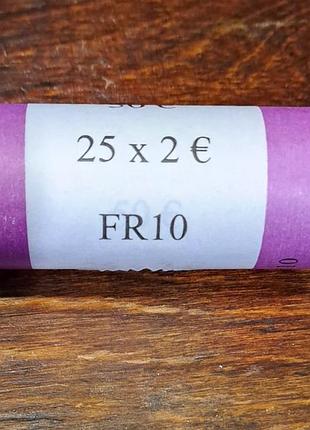 Ролл монет 2 euro 25 шт., 50 евро франция память ничевина гамбург 2008