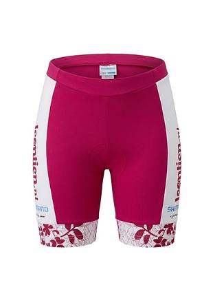 Жіночі велошорти shimano cycling wear яскравого кольору (рожеві / фуксія) з 3d-вставкою | розмір l / 46-48