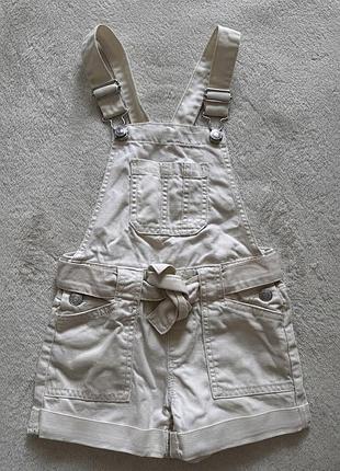 Комбінезон літній для дівчинки short denim бежевий