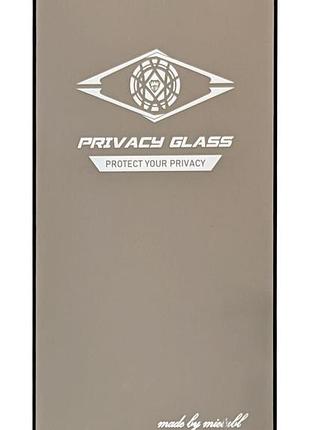 Защитное стекло privacy для xiaomi redmi note 9t/ note 9 5g (m2007j22c) антишпион black