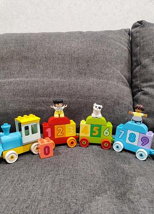 Конструктор lego duplo (оригинал) "потяг с цифрами-учимся считать