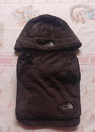 Комплект шарфов и шапка мягкие the north face